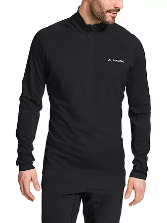 VAUDE | Camiseta funcional con cremallera para hombre Larice Light Shirt II | schwarz
